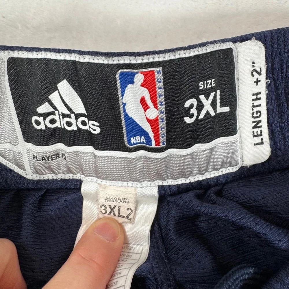 Adidas Denver Nuggets Snap Warmup Pants Navy 3XL‎ Tall +2 Flaw | Mens 3XLT Lot 2